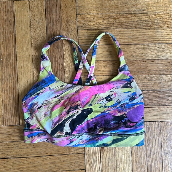 Bright, fun lululemon sports bra size 4 - Picture 1 of 3